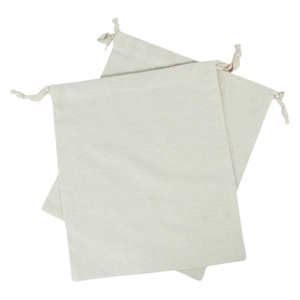 imageCOTTON CRAFT  6 Pack  Cotton Muslin Grocery Storage Bags  100 Natural Cotton  No Chemicals or Dyes used  Three Useful Sizes  12x15 10x10 8x10135x15 Inches 2 Pack