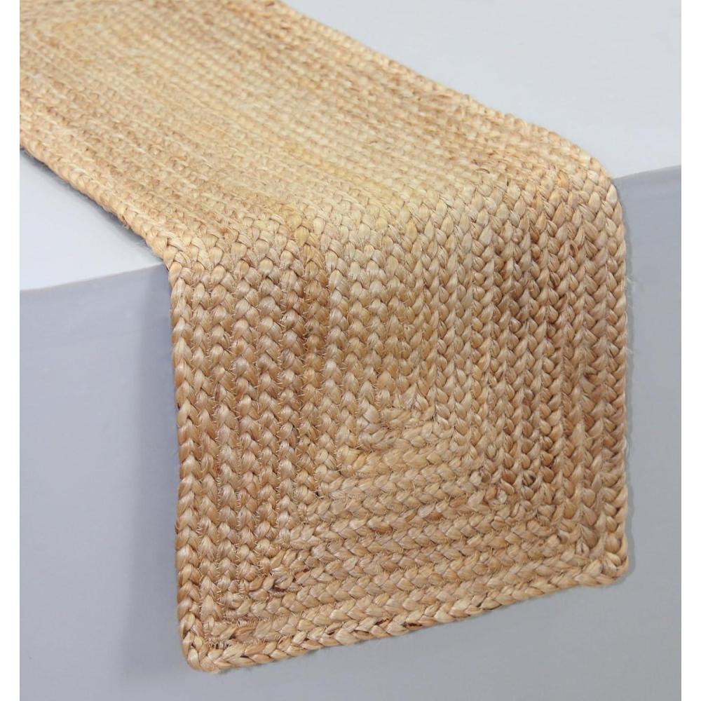 imageCOTTON CRAFT Jute Braided Table Runner  Rustic Farmhouse Table Runner  Kitchen Harvest Fall Thanksgiving Holiday Christmas Party Dining Tabletop Runner  13 x 36 inches  NaturalNatural