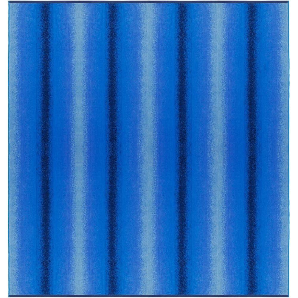 imageCOTTON CRAFT Oversized Extra Wide XL Beach Blanket Towel for Two  58x68100 Cotton Velour  Big ampamp Huge  Pool Picnic Bath Jacquard Thick Plush Super Soft Luxury  450 GSM  Summer Trellis Pool BlueOmbre  Blue Multi