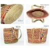 COTTON CRAFT – Hand Braided Multi Chindi & Jute Tote Bag – 20x13x11 – Reuseable Multipurpose Bag – Grocery Shopping – Beach – Made from Colorful Recycled Rag Strips – Accented with Colorful Pompoms(Multi)