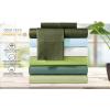 COTTON CRAFT – Ultra-Soft 400-Thread-Count Queen Size Sheet Set in Sage, Premium 100% Pure Combed Cotton, 4-Piece Sateen Bedding Set with 1 Deep-Pocket Fitted Sheet, 1 Flat Sheet & 2 Pillowcases