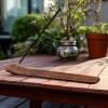 COTTON CRAFT – Wooden Incense Holder with Brass Star Inlay -2 Pack- Celestial Aroma Room Freshener Fragrance Incense Sticks Burner Ash Catcher – Zen Home Décor Gift -Seesham Wood-10×1.4- Antique Brown