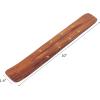 COTTON CRAFT – Wooden Incense Holder with Brass Star Inlay -2 Pack- Celestial Aroma Room Freshener Fragrance Incense Sticks Burner Ash Catcher – Zen Home Décor Gift -Seesham Wood-10×1.4- Antique Brown