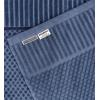 COTTON CRAFT 6 Piece Set – 100% Cotton Bathroom Towels – Soft Absorbent Sculpted Jacquard Velour Decorative – 550 GSM Luxury Guest – 2 Bath, 2 Hand, 2 Washcloth – Blue(Blue)