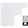 COTTON CRAFT 6 Piece Towel Set – 100% Cotton Plush 600 GSM Towels – Sculpted Super Zero Twist Pleated Ribbed Bathroom Towel Set – Soft Absorbent Luxury – 2 Bath Towel 2 Hand Towel 2 Washcloth – White