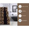 COTTON CRAFT 6 Piece Towel Set – Animal Print Leopard Cheetah Africa Safari 100% Cotton Jacquard 2 Bath Towel, 2 Hand Towel, 2 Washcloth Soft Absorbent Luxury Decorative Guest Towel Bathroom Towel Set(6 Pc Towel Set)