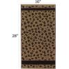 COTTON CRAFT 6 Piece Towel Set – Animal Print Leopard Cheetah Africa Safari 100% Cotton Jacquard 2 Bath Towel, 2 Hand Towel, 2 Washcloth Soft Absorbent Luxury Decorative Guest Towel Bathroom Towel Set(4 Pack Hand Towel)
