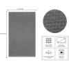 COTTON CRAFT Amazing Kitchen Towels – Set of 12 Terry Towels – 100% Cotton Euro Café Waffle Weave Dish Towel Set – Soft Absorbent Quick Dry Low Lint Reusable Pantry Bar Cleaning Cloth – 16×28 – Black(Charcoal)
