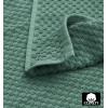 COTTON CRAFT Amazing Kitchen Towels – Set of 12 Terry Towels – 100% Cotton Euro Café Waffle Weave Dish Towel Set – Soft Absorbent Quick Dry Low Lint Reusable Pantry Bar Cleaning Cloth – 16×28 – Black(Seafoam)