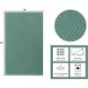 COTTON CRAFT Amazing Kitchen Towels – Set of 12 Terry Towels – 100% Cotton Euro Café Waffle Weave Dish Towel Set – Soft Absorbent Quick Dry Low Lint Reusable Pantry Bar Cleaning Cloth – 16×28 – Black(Seafoam)