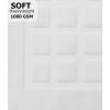 COTTON CRAFT Bath Mats – 2 Pack 100% Cotton 21×34 Inches – Ultra Absorbent – Plush 1000 GSM – Banded Border Luxury Towel Rug – Step Out Tub Shower Floor Mat -Not a Bathroom Rug – Black(Cotton White)
