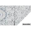 COTTON CRAFT Bath Mats – 2 Pack 100% Cotton 21×34 Inches – Ultra Absorbent – Plush 1000 GSM – Banded Border Luxury Towel Rug – Step Out Tub Shower Floor Mat -Not a Bathroom Rug – Black(Blue White)