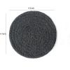 COTTON CRAFT Braided Bar Coasters – 8 Pack – Reusable Drink Beverage Moisture Absorbent Heat Resistant Countertop Tabletop Protection – Celebration Party Gift – 2 Each Black, Lt. Grey, Dk. Grey, Tan