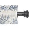 COTTON CRAFT Café Kitchen Window Curtain 3 Pc – Tier Curtains with Valance – Gingham Buffalo Check 100% Cotton Window Panel Treatment – Farmhouse Country Rustic Laundry Bedroom – 30×36 / 16×60 – Red(Blue)