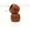 COTTON CRAFT Carved Leaves Handmade Wood Dining Table Napkin Rings – Set of 12 – Halloween Harvest Autumn Fall Thanksgiving Holiday Christmas Xmas Celebration Festive Party Gift Décor – Natural
