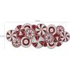 COTTON CRAFT Christmas Beaded Table Runner – Candy Cane – Xmas Holiday Harvest Autumn Fall Thanksgiving Celebration Festive Party Handmade Kitchen Dining Tabletop Décor Tablerunner – 13 x 36 – Red(Candy Cane)