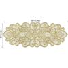 COTTON CRAFT Christmas Beaded Table Runner – Poinsettia – Xmas Holiday Harvest Autumn Fall Thanksgiving Celebration Festive Party Handmade Kitchen Dining Tabletop Décor Tablerunner – 13×36 – Red Green(Gold)