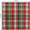 COTTON CRAFT Christmas Holiday Napkins -12 Pack – Cotton Cloth Table Napkins – Reusable Washable – Lunch Dinner Party Celebration Decorative Napkin Festive Gift Bag -17×17 White & Metallic Gold Stripe(Red Green Ivory Plaid)
