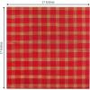 COTTON CRAFT Christmas Holiday Napkins -12 Pack – Cotton Cloth Table Napkins – Reusable Washable – Lunch Dinner Party Celebration Decorative Napkin Festive Gift Bag -17×17 White & Metallic Gold Stripe(Red Gold Plaid)