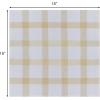 COTTON CRAFT Christmas Holiday Napkins -12 Pack – Cotton Cloth Table Napkins – Reusable Washable – Lunch Dinner Party Celebration Decorative Napkin Festive Gift Bag -17×17 White & Metallic Gold Stripe(White Gold Large Plaid)