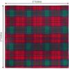 COTTON CRAFT Christmas Red Napkins -12 Pack 100% Cotton Dinner Napkins – All Year Xmas Fall Thanksgiving Celebration Party Gift Holiday Table Napkin – Soft Washable Reusable Cloth Napkin -18×18(Red Green Gold Plaid)