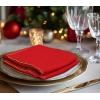 COTTON CRAFT Christmas Red Napkins -12 Pack 100% Cotton Dinner Napkins – All Year Xmas Fall Thanksgiving Celebration Party Gift Holiday Table Napkin – Soft Washable Reusable Cloth Napkin -18×18(Red Gold Lace)
