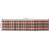 COTTON CRAFT Christmas Table Runner – Xmas Tartan Plaid Festive Tablerunner – Pure Cotton Gingham Buffalo Check Reusable Decorative Holiday Party Celebration Table Décor – 13×72 Inch – Red Green Multi(Red Green Ivory Plaid)