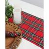COTTON CRAFT Christmas Table Runner – Xmas Tartan Plaid Festive Tablerunner – Pure Cotton Gingham Buffalo Check Reusable Decorative Holiday Party Celebration Table Décor – 13×72 Inch – Red Green Multi(Red Green Multi Plaid)