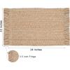 COTTON CRAFT Cotton Chindi Rag Rug – 2 Pack – Boho Farmhouse Rustic Area Accent Throw Rug – Handwoven Reversible Natural Recycled Yarn – Living Room Den Study Home Décor Gift -20 x 32 in – Multi Color(Natural – 1 Pack)