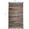 COTTON CRAFT Cotton Chindi Rag Rug – 2 Pack – Boho Farmhouse Rustic Area Accent Throw Rug – Handwoven Reversible Natural Recycled Yarn – Living Room Den Study Home Décor Gift -20 x 32 in – Multi Color(Tan Multi – 1 Pack)