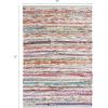 COTTON CRAFT Cotton Chindi Rag Rug – 2 Pack – Boho Farmhouse Rustic Area Accent Throw Rug – Handwoven Reversible Natural Recycled Yarn – Living Room Den Study Home Décor Gift -20 x 32 in – Multi Color(Multi Color – 1 Pack)