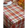 COTTON CRAFT Countryside Classic Gingham Buffalo Check Plaid Tablecloth- Premium Cotton- Halloween Harvest Autumn Fall Thanksgiving Holiday Christmas Xmas Dining Celebration Festive Party – 60×120 Red(Rust Orange Multi Plaid)
