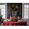 COTTON CRAFT Countryside Classic Gingham Buffalo Check Plaid Tablecloth- Premium Cotton- Halloween Harvest Autumn Fall Thanksgiving Holiday Christmas Xmas Dining Celebration Festive Party – 60×120 Red(Red Black)