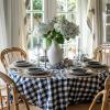 COTTON CRAFT Countryside Classic Gingham Buffalo Check Plaid Tablecloth- Premium Cotton- Halloween Harvest Autumn Fall Thanksgiving Holiday Christmas Xmas Dining Celebration Festive Party – 60×120 Red(Black and White)
