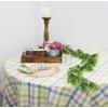 COTTON CRAFT Countryside Classic Gingham Buffalo Check Plaid Tablecloth- Premium Cotton- Halloween Harvest Autumn Fall Thanksgiving Holiday Christmas Xmas Dining Celebration Festive Party – 60×120 Red(Yellow Multi)