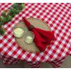 COTTON CRAFT Countryside Classic Gingham Buffalo Check Plaid Tablecloth- Premium Cotton- Halloween Harvest Autumn Fall Thanksgiving Holiday Christmas Xmas Dining Celebration Festive Party – 60×120 Red(Red and White)