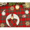 COTTON CRAFT Countryside Classic Gingham Buffalo Check Plaid Tablecloth- Premium Cotton- Halloween Harvest Autumn Fall Thanksgiving Holiday Christmas Xmas Dining Celebration Festive Party – 60×120 Red(Red Green Multi Plaid)