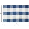 COTTON CRAFT Countryside Set of 2 Pure Cotton Buffalo Check Accent Rugs, 2′ X 3′, Navy Blue