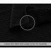 COTTON CRAFT- Euro Spa Set of 4 Luxury Waffle Weave Bath Towels, Oversized Pure Ringspun Cotton, 30 inch x 56 inch, White(Black)