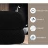 COTTON CRAFT- Euro Spa Set of 4 Luxury Waffle Weave Bath Towels, Oversized Pure Ringspun Cotton, 30 inch x 56 inch, White(Black)