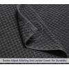 COTTON CRAFT- Euro Spa Set of 4 Luxury Waffle Weave Bath Towels, Oversized Pure Ringspun Cotton, 30 inch x 56 inch, White(Grey)