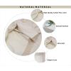 COTTON CRAFT Flax Linen Tablecloth with Lace – 60×120 inch XL Rectangle Table Cloth – Harvest Thanksgiving Holiday Party Kitchen Dining Table Cover – Washable Reusable 10 Foot Tabletop Cover – Natural