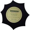 COTTON CRAFT Glitz Beaded Coasters – Set of 8 Handmade Bar Drink Tabletop Protection Coasters – Halloween Harvest Autumn Fall Thanksgiving Holiday Christmas Xmas Party – 4 inches Round – Brown(Black Silver Web)