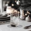 COTTON CRAFT Glitz Handmade Beaded Bar Drink Tabletop Protection Coasters – Set of 8 – Halloween Harvest Autumn Fall Thanksgiving Holiday Christmas Xmas Celebration Festive Party – 4 in Round – Silver(Silver)