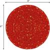 COTTON CRAFT Glitz Handmade Beaded Bar Drink Tabletop Protection Coasters – Set of 8 – Halloween Harvest Autumn Fall Thanksgiving Holiday Christmas Xmas Celebration Festive Party – 4 in Round – Silver(Red Gold)