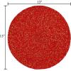 COTTON CRAFT Glitz Handmade Beaded Charger Placemats – Set of 4 – Halloween Harvest Autumn Fall Holiday Christmas Xmas Dining Celebration Festive Party Table Décor – 13.5 inch Round – Red(Red Gold)