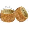 COTTON CRAFT Glitz Handmade Beaded Dining Table Napkin Rings – Set of 12 – Halloween Harvest Autumn Fall Thanksgiving Holiday Christmas Xmas Celebration Festive Party Gift Décor – Gold(Champange)