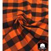 COTTON CRAFT Harvest Plaid Cloth Napkin – Set of 12 Pure Cotton Dinner Napkins – Everyday Fall Halloween Thanksgiving Holiday Party Table Napkin Gift – Reusable Napkin – 17×17 – Rust Orange Multi(Orange Black)