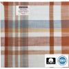 COTTON CRAFT Harvest Plaid Cloth Napkin – Set of 12 Pure Cotton Dinner Napkins – Everyday Fall Halloween Thanksgiving Holiday Party Table Napkin Gift – Reusable Napkin – 17×17 – Rust Orange Multi(Blue Rust Multi)