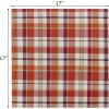 COTTON CRAFT Harvest Plaid Cloth Napkin – Set of 12 Pure Cotton Dinner Napkins – Everyday Fall Halloween Thanksgiving Holiday Party Table Napkin Gift – Reusable Napkin – 17×17 – Rust Orange Multi(Rust Orange Multi)